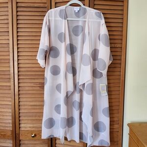 Sheer Polka Dot Kimono